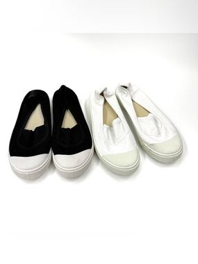 Bundle 2 pairs Flats Casual Shoes Slip On Shoes Sandals Ballet Pumps Espadrilles